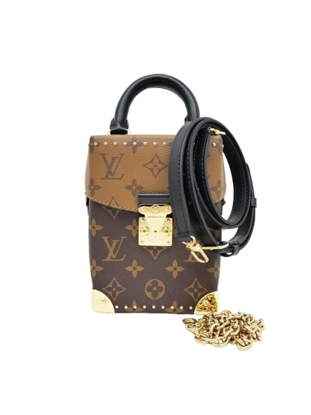 Louis Vuitton Camera Box Monogram Reverse RFID Shoulder Bag Hand